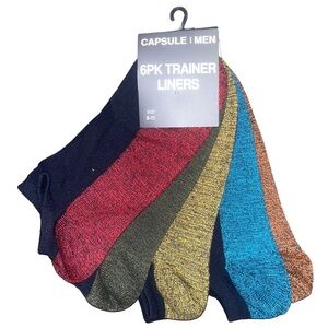 SIMPLY BE. CAPSULE MEN 5 PK SOCKS - MULTI SIZE 6-11 (NEW WITH TAGS)